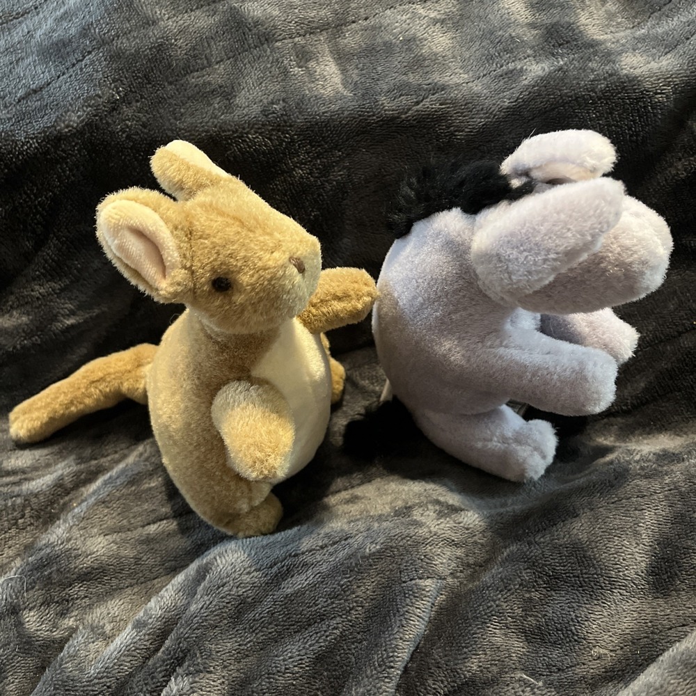 Gund Classic Winnie The Pooh Lot Of 2 Kanga And Eeyore EUC nursery Decor - Picture 3 of 12
